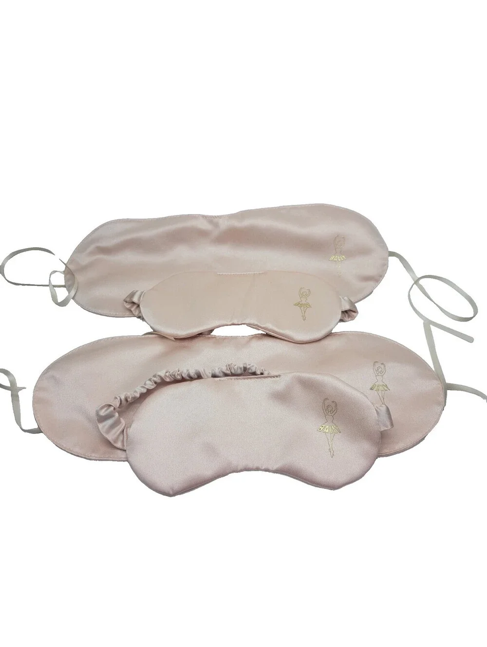 4 Pc Silky Sleep Eye Mask Regular & Large Pink by Bally    **NWOB**